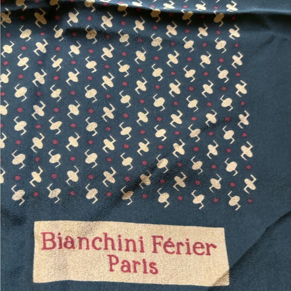 Bianchini Ferier Paris. Vintage silk scarf EUC.
